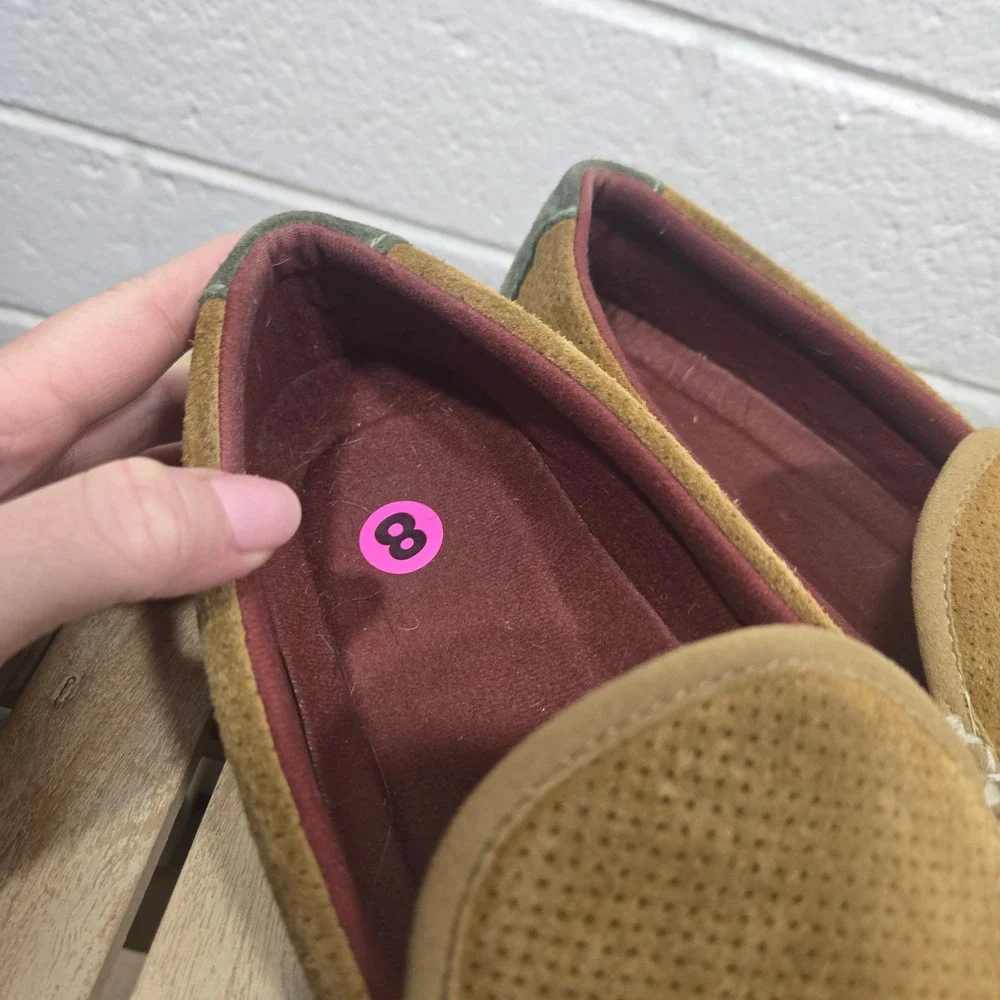 L.L. Bean Mens 8 Two Tone Suede Mountain Slippers Loafers‎ Cozy Cabin Gorpcore